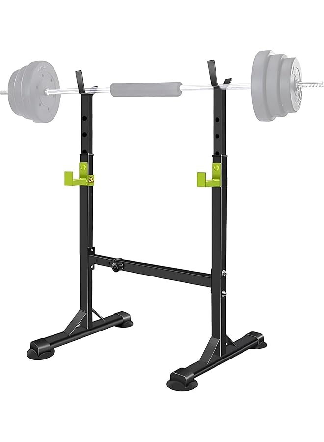 MANYUK Squat Rack Adjustable Power Rack Bench Press Rack Barbell Rack Stand for Home Gym Strength Training Fitness Workout 230kg Max Load - Image 1