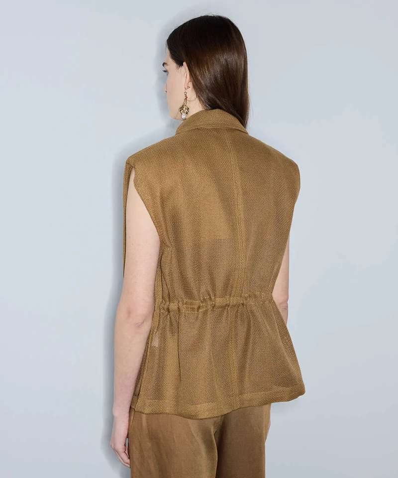 Ipekyol  Mesh-Effect Vest for Women | Best Price UAE