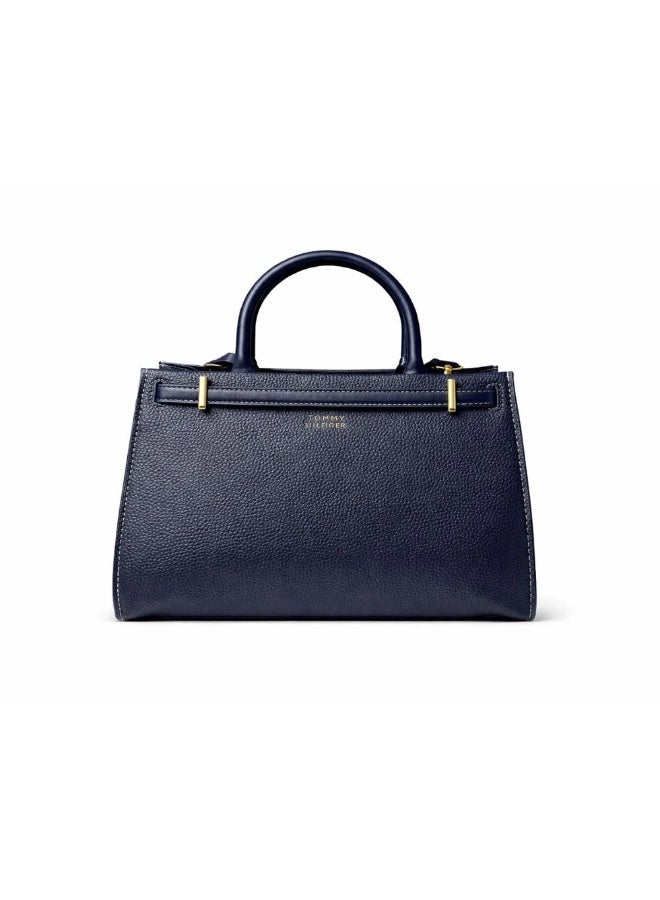 Hilfiger Denim Tommy Hilfiger's iconic American leather handbag - navy - Image 2