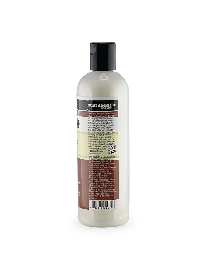 Aunt Jackie's Coconut Coco Wash Coconut Milk Conditioning Cleanser, 12 Oz - Image 2