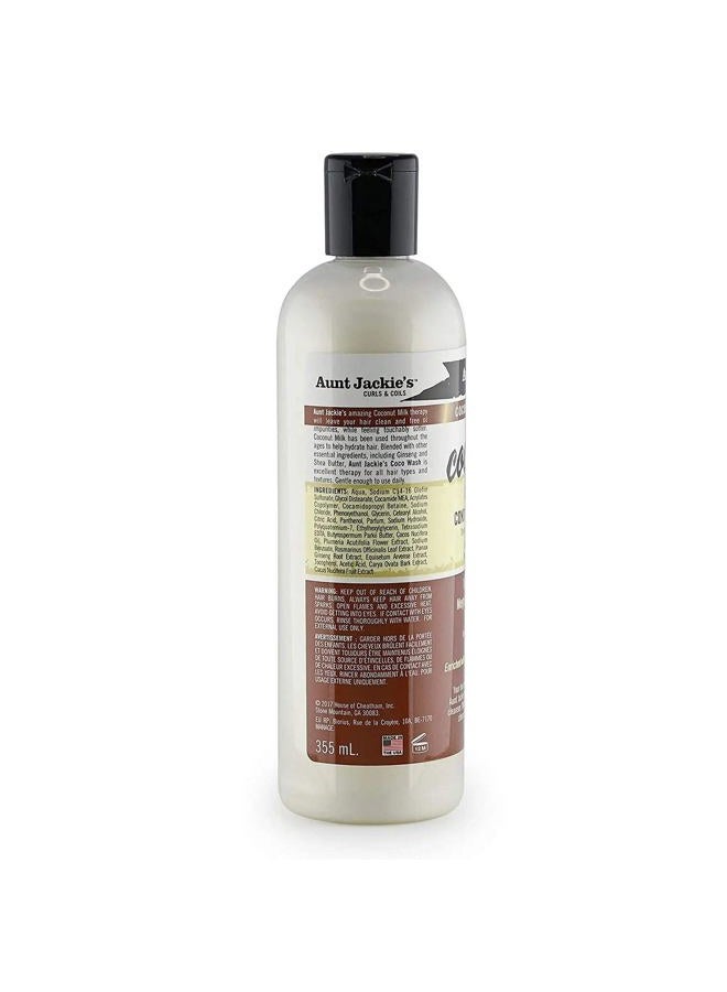Aunt Jackie's Coconut Coco Wash Coconut Milk Conditioning Cleanser, 12 Oz - Image 3