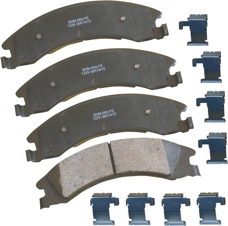 Bendix Premium SBM1329 Semi-Metallic Rear Brake Pads for Select Models Ford E-150, E-150 Econoline, E-250, E-350 Super Duty, E-450 Econoline Van, Wagon - Image 1