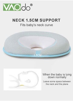 VAOdo Memory Cotton Children's Pillow Cartoon Bear Shaped Pillow Soft and Comfortable Children's Pillow for Sleeping Easy to Carry Children's Pillow Blue  - Image 4