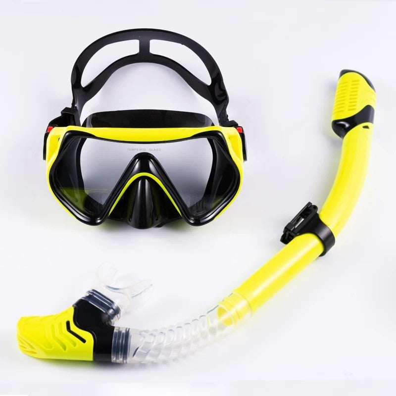 Bluejw Scuba Mask Diving Snorkel Set Snorkeling Mask with Anti-Fog Tempered Glass - Image 1