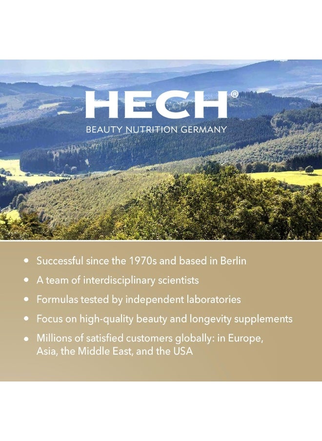 HECH - Caviar Collagen Ruby Elixier - Beauty Supplement With 11,000 Mg Marine And Caviar Collagen Peptides, Polyphenols And Complex Of 9 Bioactive Vita-Mineral Nutrients - Image 1