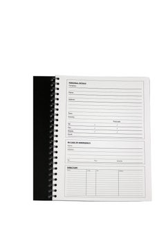 Pukka Pad Pukka Pad A4+ Spiral Bound Meeting Pad Notebook Single Line Diary 160 Pages, Ruled, 90gsm, 7mm Line, Perforated Page, Polyprop Cover, Elastic Closure, 9 Pocket Business Card Holder, A4 Storage Pocket  - Image 4