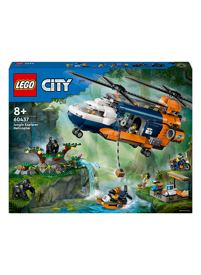 LEGO City Jungle Explorer Helicopter at Base Camp 60437 (881) Pieces - Image 2