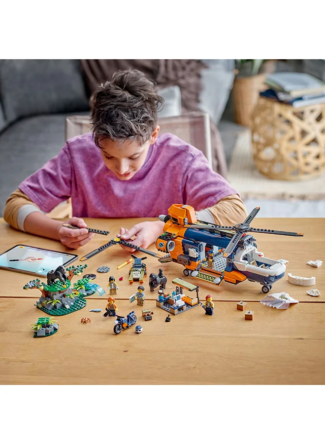 ليغو مجموعة مروحية مستكشف الأدغال في معسكر القاعدة 60437 من LEGO® City