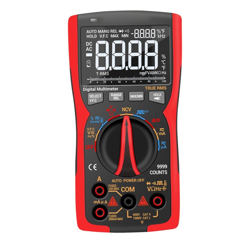 Portable Digital Multimeter with LCD Backlight High Precision Electrical Tester - Image 2