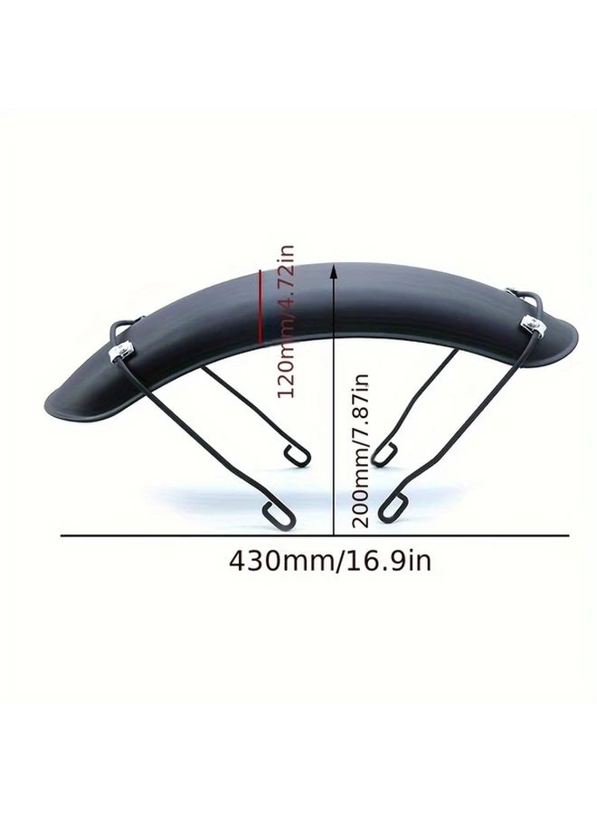 Retro Fit Vintage Iron Motorcycle Fender Decor Black Mudguard With Yellow Accents Textured Rubber Tire Compatibility Street Bikes Motorcycle Accessories - Image 2