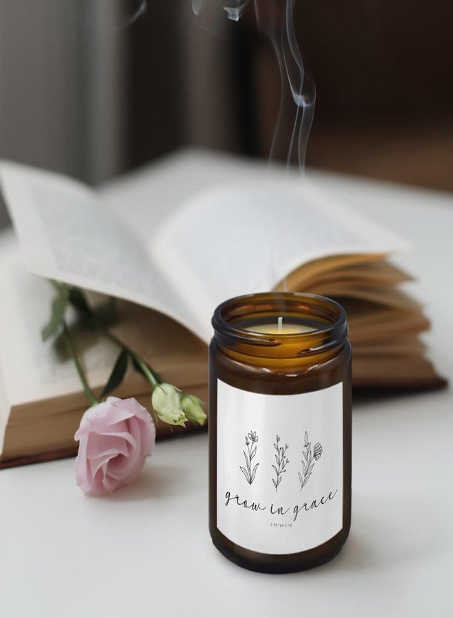 THDSE Christian Bible Verse Scented Candels, Christian Gifts for Women Friends, Grow in Grace, Religious Scripture Soy Wax Candles, Pine Scented Candles, 8 oz 60 Hour Burn - Image 4