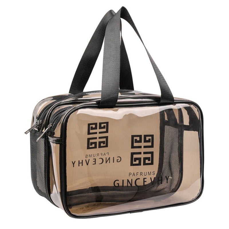 Large Capacity PVC Wet & Dry Separation Cosmetic Toiletry Bag - Travel Waterproof - Image 5
