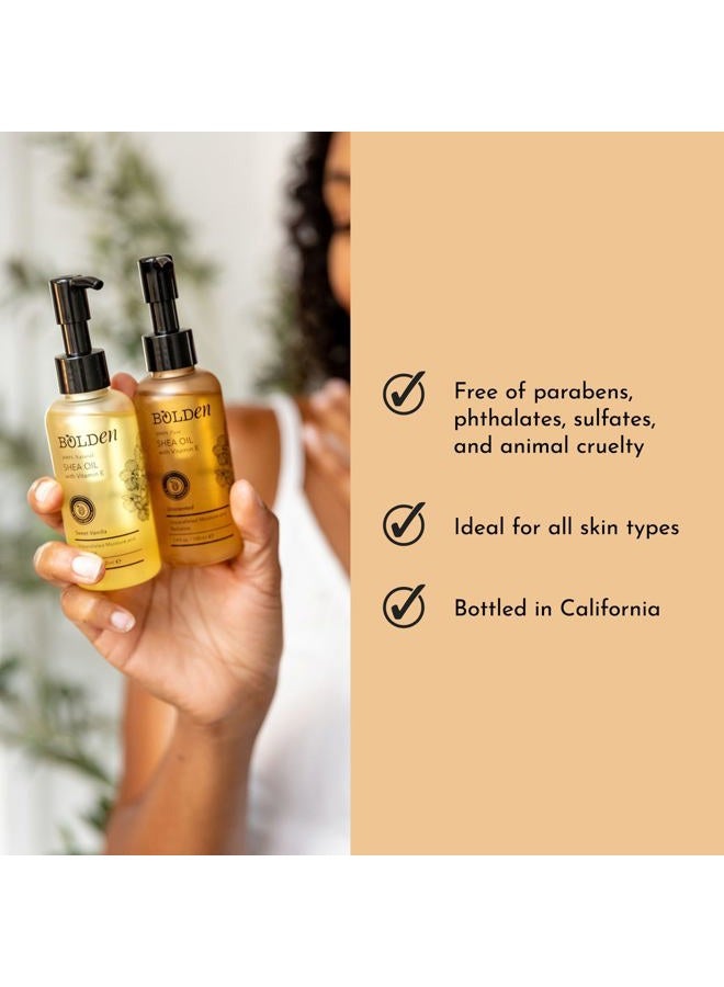 bolden SHEA OIL with Vitamin E | 100% Natural | Unparalleled Moisture & Radiance for Skin & Hair | UNSCENTED | 3.4 fl oz - Image 5