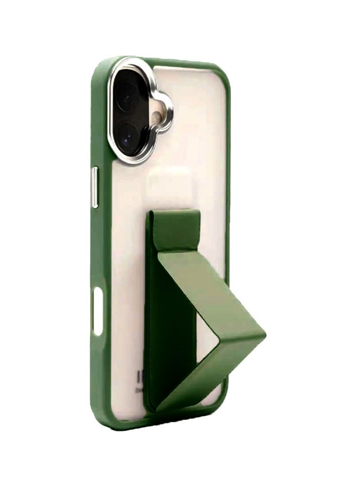 New iPhone 16 Plus Case with Magnetic Kickstand, Dark Green