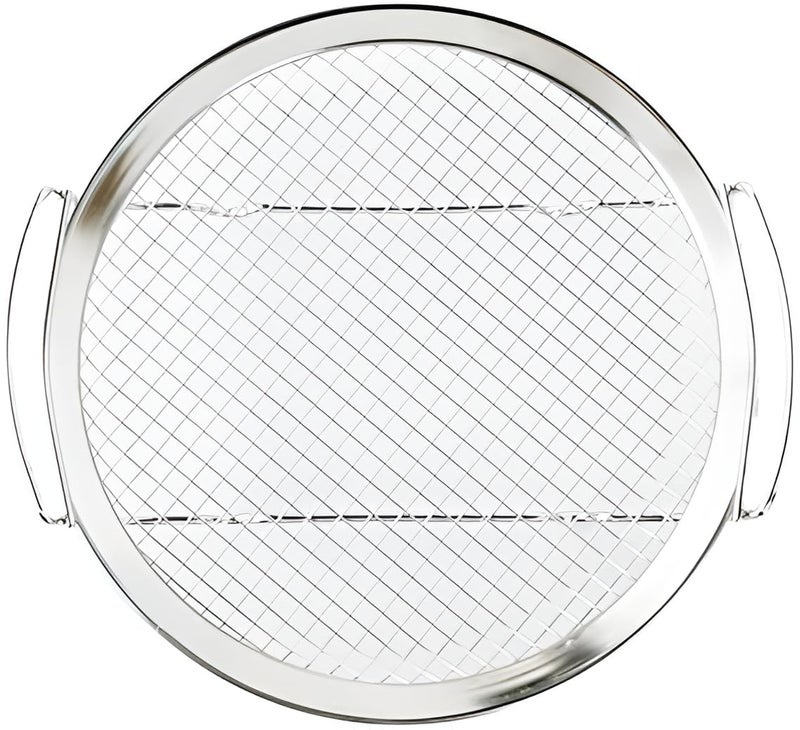 SHREESAMP Round Stainless Steel Oil Filter Fried Food Metal Colander Strainer Leakage Deep Fry Net Frying Residue Wire Plate Steaming Basket Air Fryer - Image 1