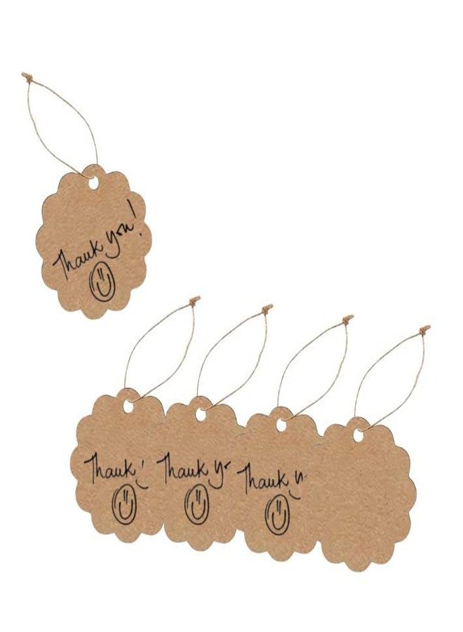 CVANU 300pcs Brown Kraft Paper Writable Tags for Blessing Writing, Thanksgiving, Gift Tags Size(2.4inch X 2.3inch)_c1 - Image 5