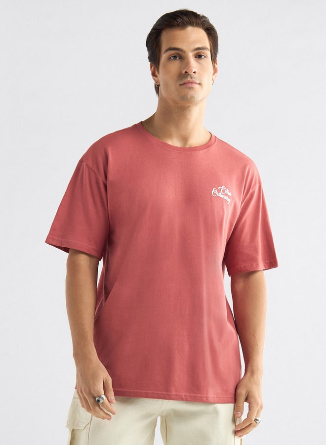 Splash FAV Printed T-shirt with Round Neck and Short Sleeves - Image 1