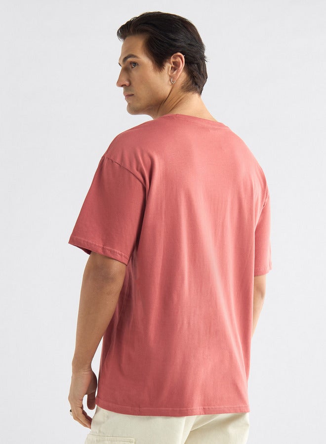 Splash FAV Printed T-shirt with Round Neck and Short Sleeves - Image 3