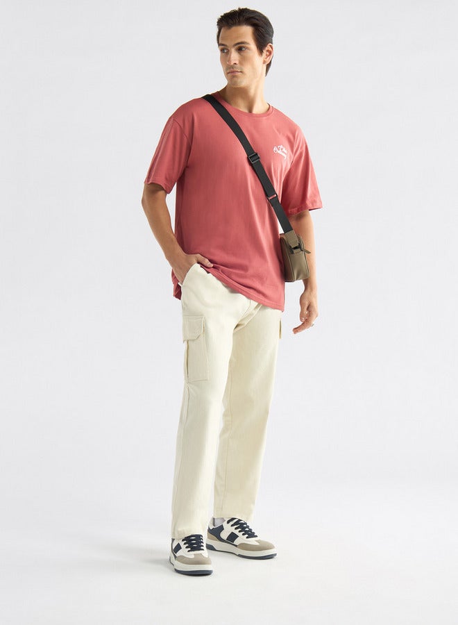 Splash FAV Printed T-shirt with Round Neck and Short Sleeves - Image 2