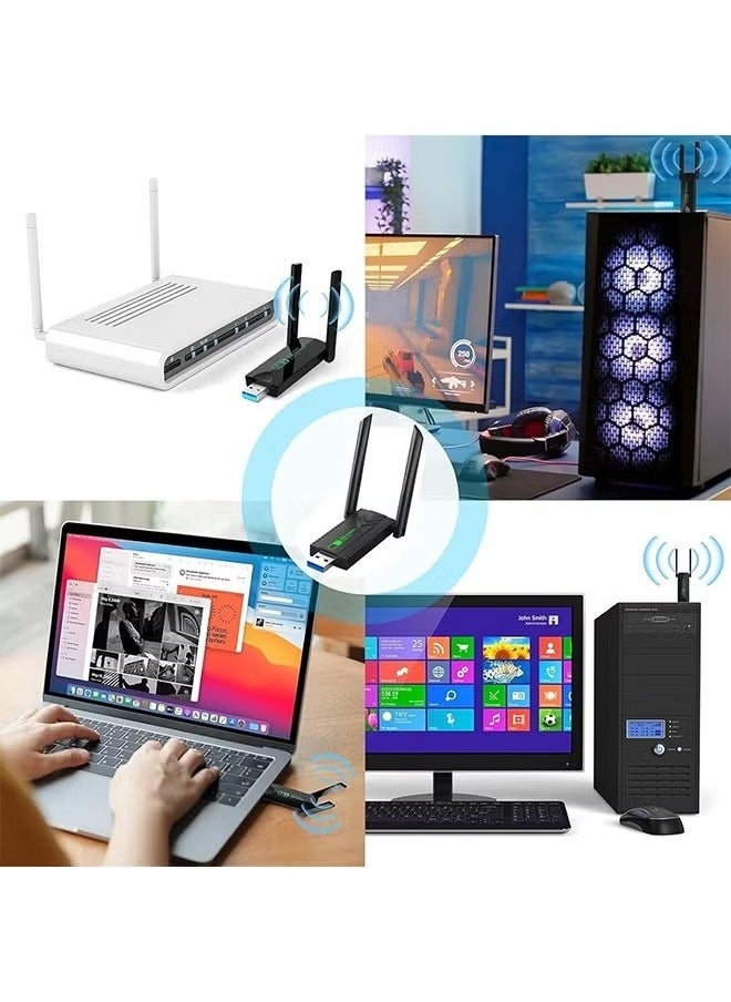 X-level Wireless USB WiFi Adapter,1300Mbps Dual Band 5.8/2.4Ghz Wireless Network External Receiver for PC/Desktop/Laptop/Tablet,Support Windows 11/10/8/7/Vista/XP  - Image 5