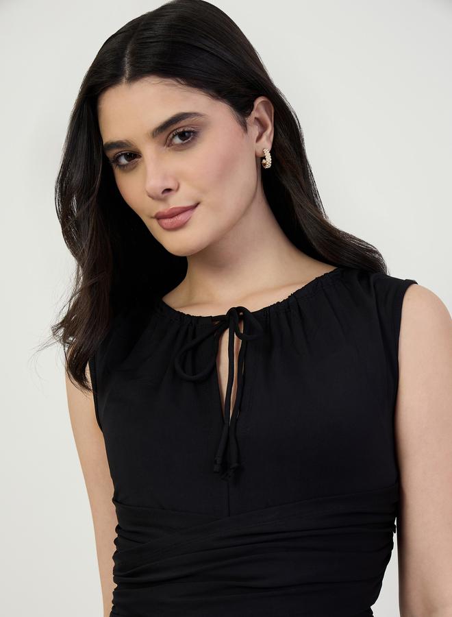 Styli Women Black Sleeveless Maxi Dress - Image 4