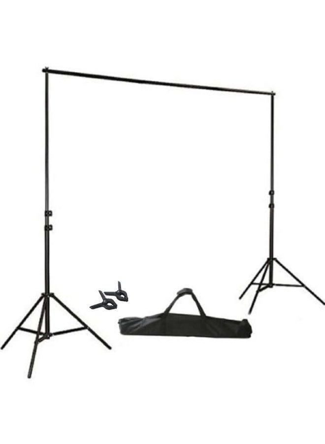 Backdrop Stand, Photography Background Stand for Parties, Adjustable Photo Backdrop Stands Kit for Wedding, Photo Booth, Party, Decoration, Balloon, Projector Screen - Image 1
