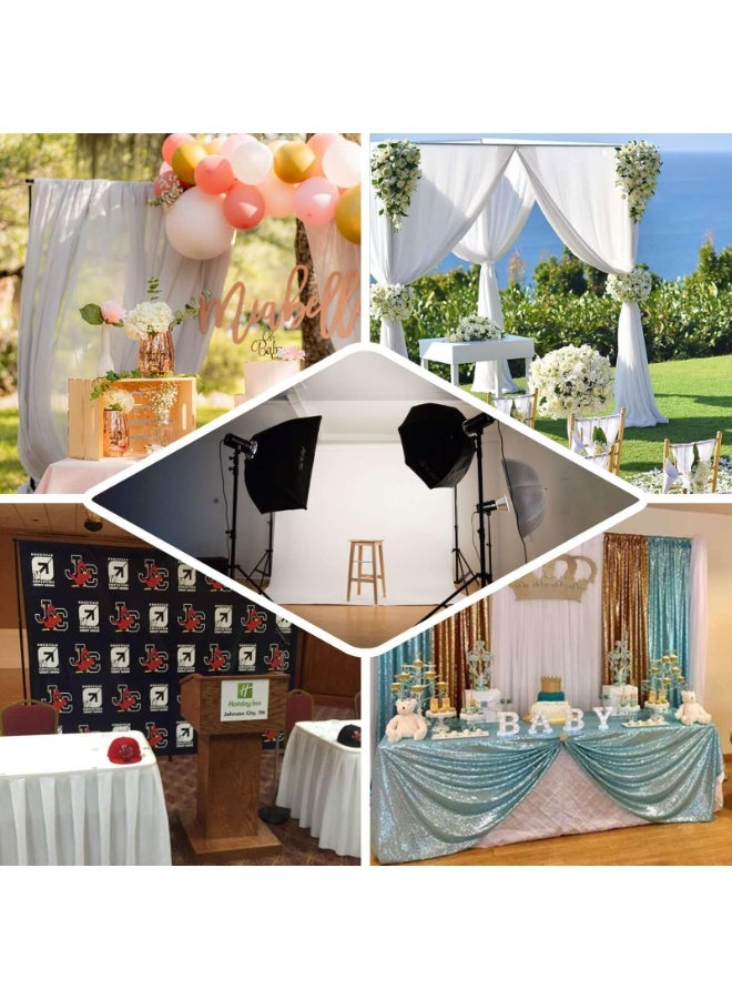 Backdrop Stand, Photography Background Stand for Parties, Adjustable Photo Backdrop Stands Kit for Wedding, Photo Booth, Party, Decoration, Balloon, Projector Screen - Image 4