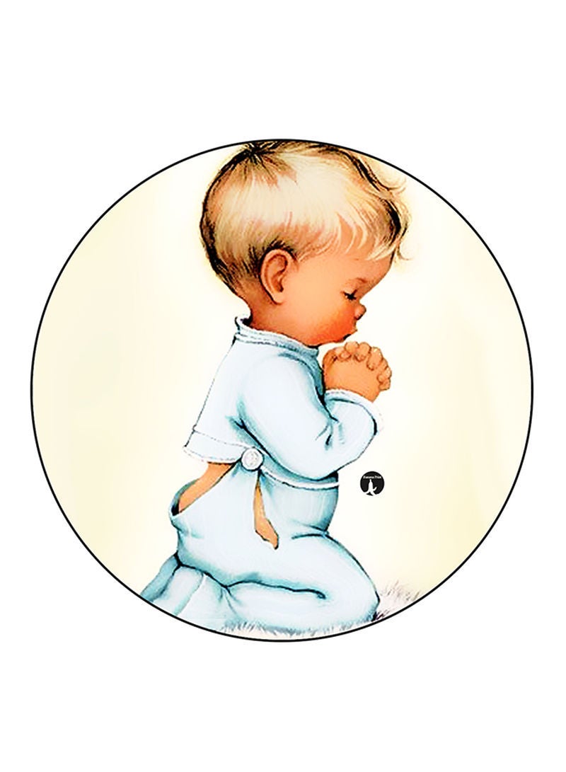 RKN Vintage Art Printed Mouse Pad  Round  Multicolour