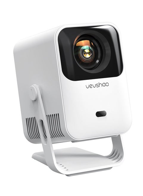 VEVSHAO A15 Smart Projector, Android 13.0 WiFi Display Wireless Projector 90 Degree Adjustable Bracket Home Cinema Projector Eye Protection