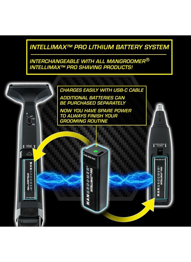 MANGROOMER - - Intellimax Pro - New Back Shaver With 2 Shock Absorber Flex Heads, Power Hinge, Extreme Reach Handle And Advanced 2.7" Extra-Wide Blade Design 2.0 - Image 1