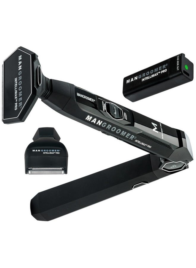 MANGROOMER - - Intellimax Pro - New Back Shaver With 2 Shock Absorber Flex Heads, Power Hinge, Extreme Reach Handle And Advanced 2.7" Extra-Wide Blade Design 2.0 - Image 1