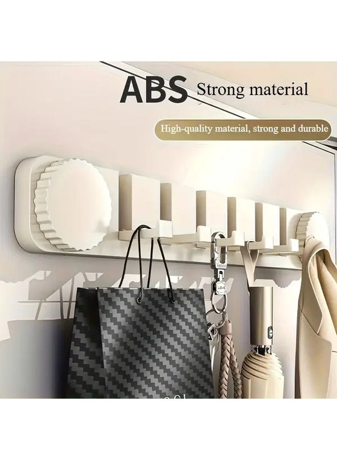 Grey Over The Door Storage Shelf With Hooks Space Saving Organizer - Image 5