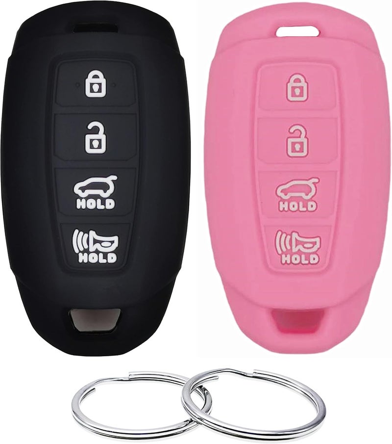 REPROTECTING Silicone Rubber Key Fob Cover Set for Hyundai - Image 1