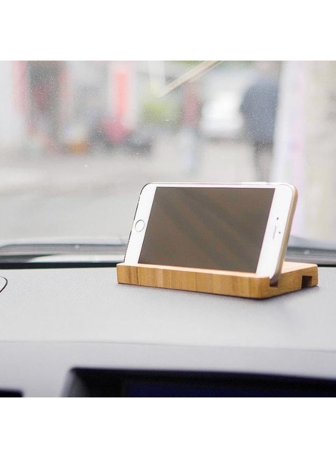 Premium Bamboo Mobile Holder – Compact & Practical Desk Stand for Phones - Image 4