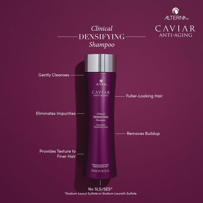 Alterna Haircare CAVIAR Anti-Aging Clinical Densifying Shampoo 8.5 Fl Oz | For Fine, Thinning Hair | Thickens Hair, Protects Scalp | Sulfate Free - Image 1