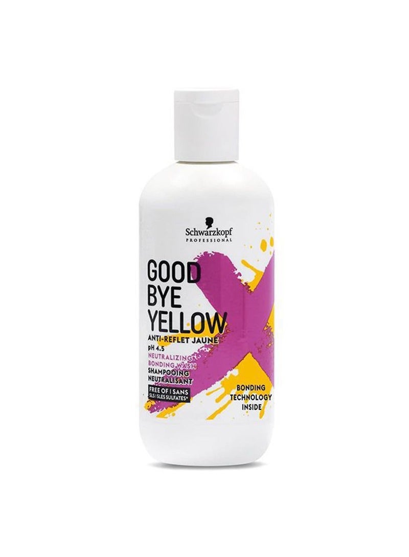 Schwarzkopf GoodBye Yellow Shampoo 310g with Vegan Formula to Gently Neutralise Yellow Undertones, Counteract Cool Tone Colour Fade and Prolong Cool Tone Luminosity in between Salon Visits, Free of SLS/SLES - Image 2