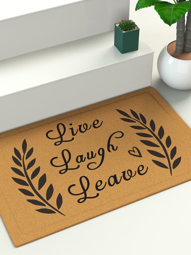Assaoy Live Laugh Leave Door mat, Funny Funny Doormat,Durable Mat Low Profile Floor Mat Non Slip Mats,Indoor Outdoor Door Rugs Easy to Clean Entry Shoe Mats for Entryway Patio High Traffic Areas Home Decora - Image 2