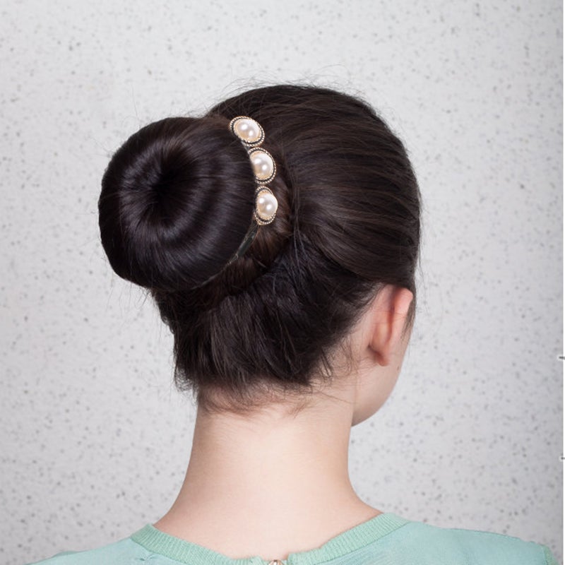 4pcs Hair Styling Bun Vintage Hair Bun Shaper Hair Styling Tool - Image 3
