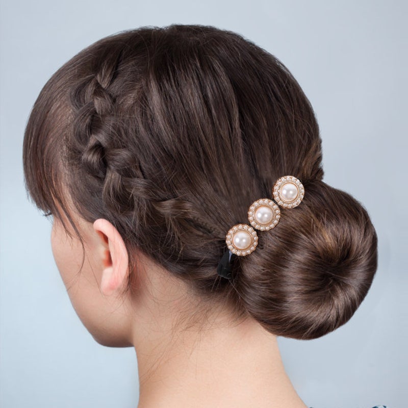 4pcs Hair Styling Bun Vintage Hair Bun Shaper Hair Styling Tool - Image 2