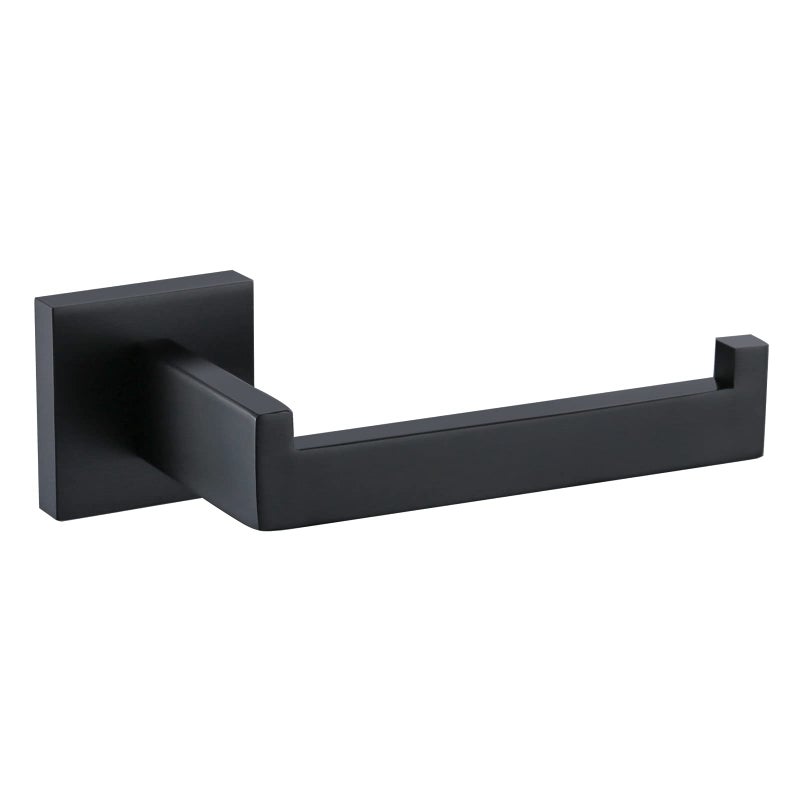 TNOMS Black Toilet Paper Holder Wall Mount Toilet Paper Roll Holder Stainless Steel
