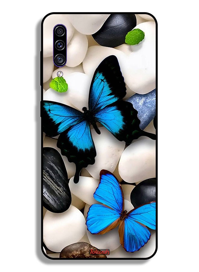 Tolwak Samsung Galaxy A30s Protective Case Cover Butterflies On Stones - Image 1