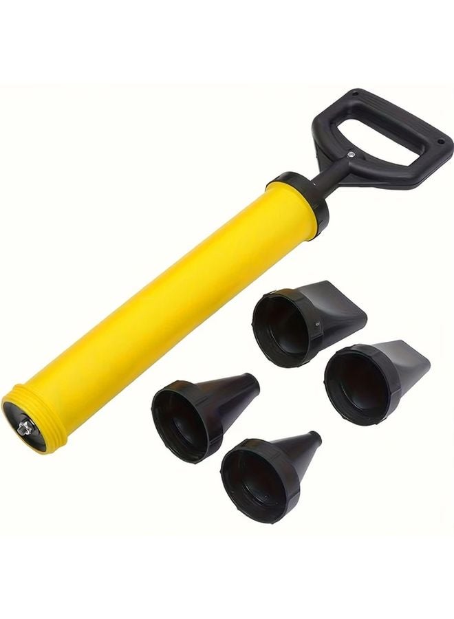 5 Piece Plastic Grout Injection Gun Set With 4 Nozzles For Wall Plastering - Image 1