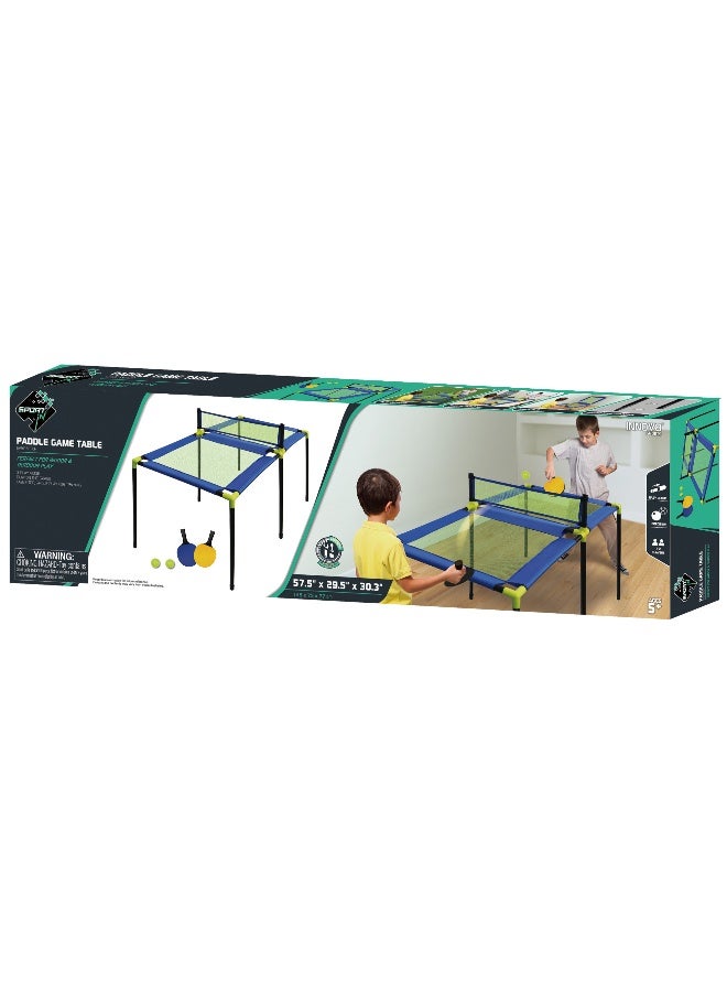Hostfull Hostful 2-in-1 Foldable Table Tennis Set – Portable Mid-Size Ping Pong Table for Solo Training & 2-Player Games – Indoor & Outdoor Professional Practice Table with 2 Rackets and 2 Balls - Image 2