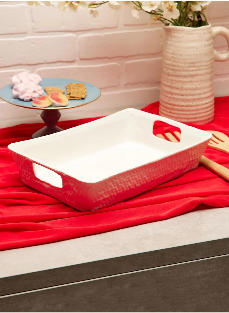 Zarina Platter Rect W Hol Hdls 31X22 H7