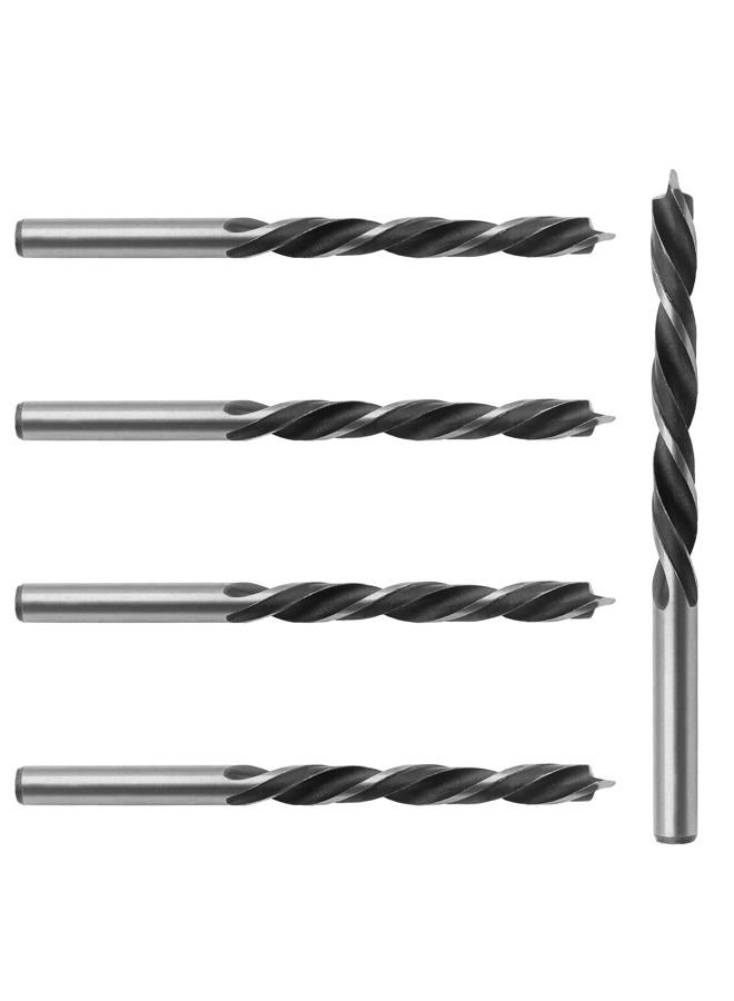 Bivethoi 5pcs 8mm Drill Bit Brad Point Drill Bits for Woodworking, Wood Drill Bits High Carbon Steel Drilling Tool, Metric Drill Bits for Softwood Hardwood Plywood Acrylic Plastic - Image 1