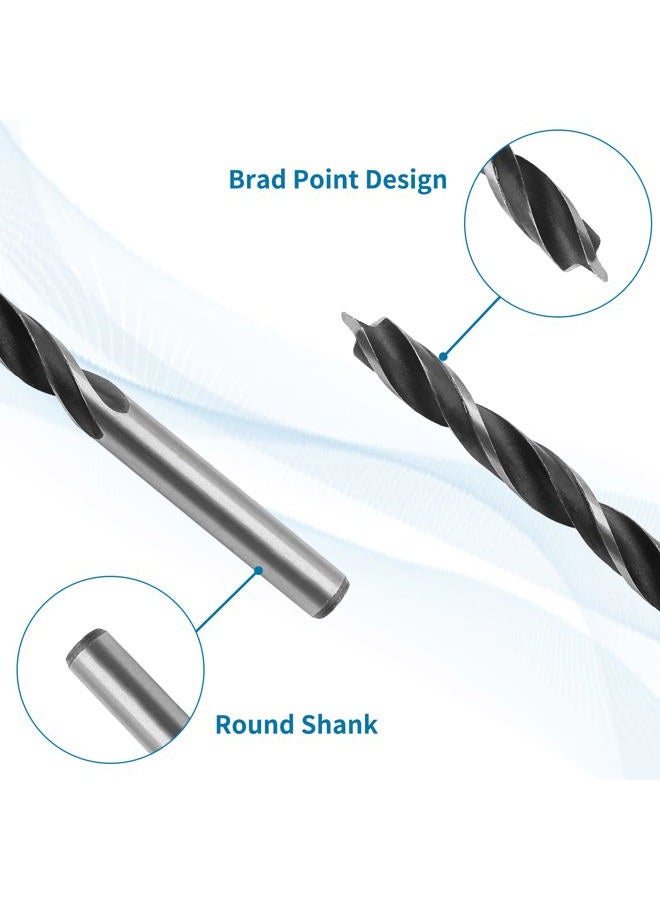 Bivethoi 5pcs 8mm Drill Bit Brad Point Drill Bits for Woodworking, Wood Drill Bits High Carbon Steel Drilling Tool, Metric Drill Bits for Softwood Hardwood Plywood Acrylic Plastic - Image 3