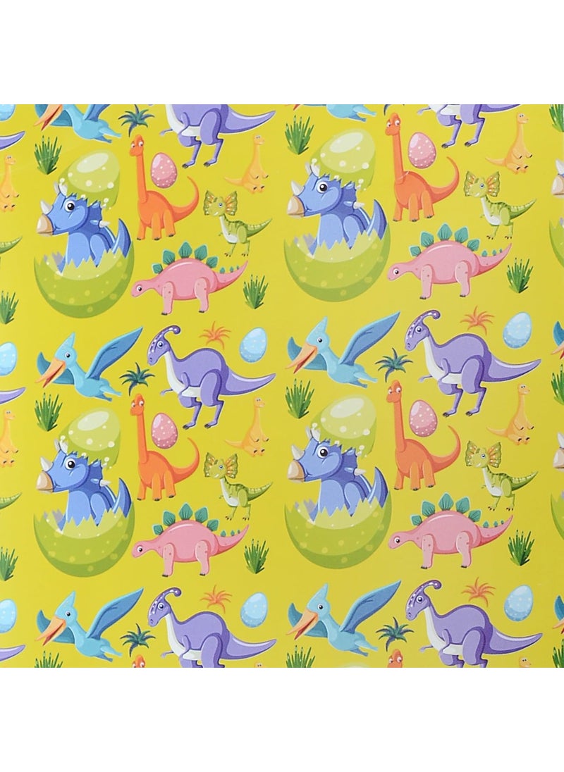 Skywalk Skywalk Colorful Dinosaur Gift Wrapping Paper Sheets Set of 25 (Size-19.5 x 29.5), Perfect for Wrapping kids Gifts SWGP-68  - Image 2