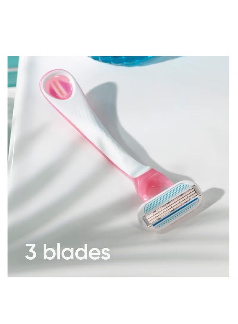 Gillette Venus Treasures Women's Razor Blades Pink 3 Blades - Image 2