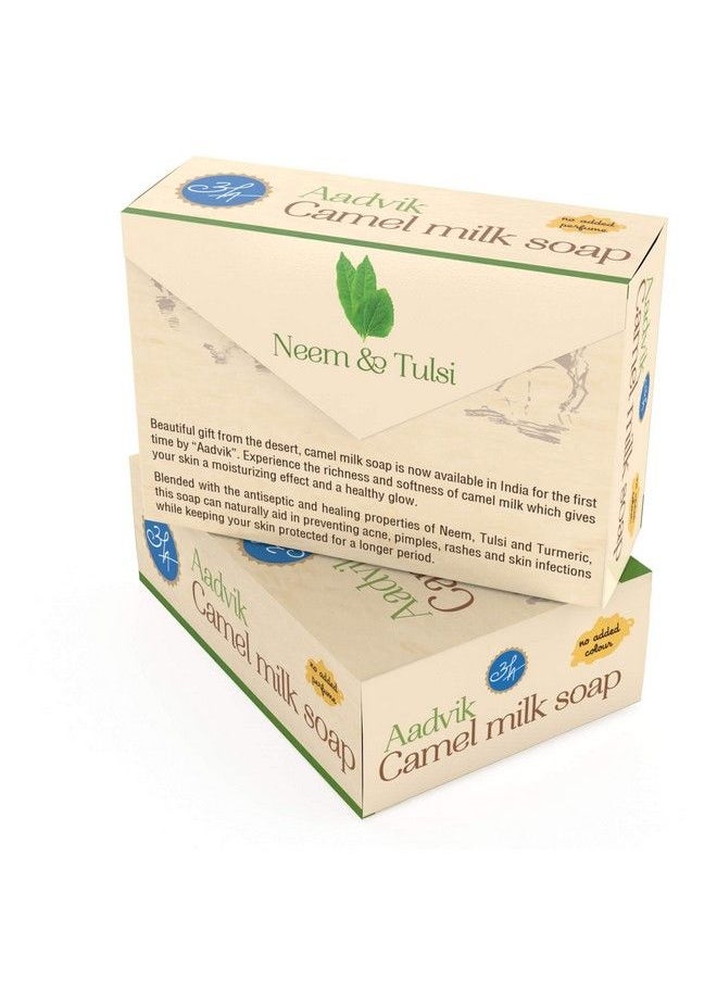 Aadvik Camel Milk Soap With Neem And Tulsi ; A Shark Tank Product ;100G  - Image 5