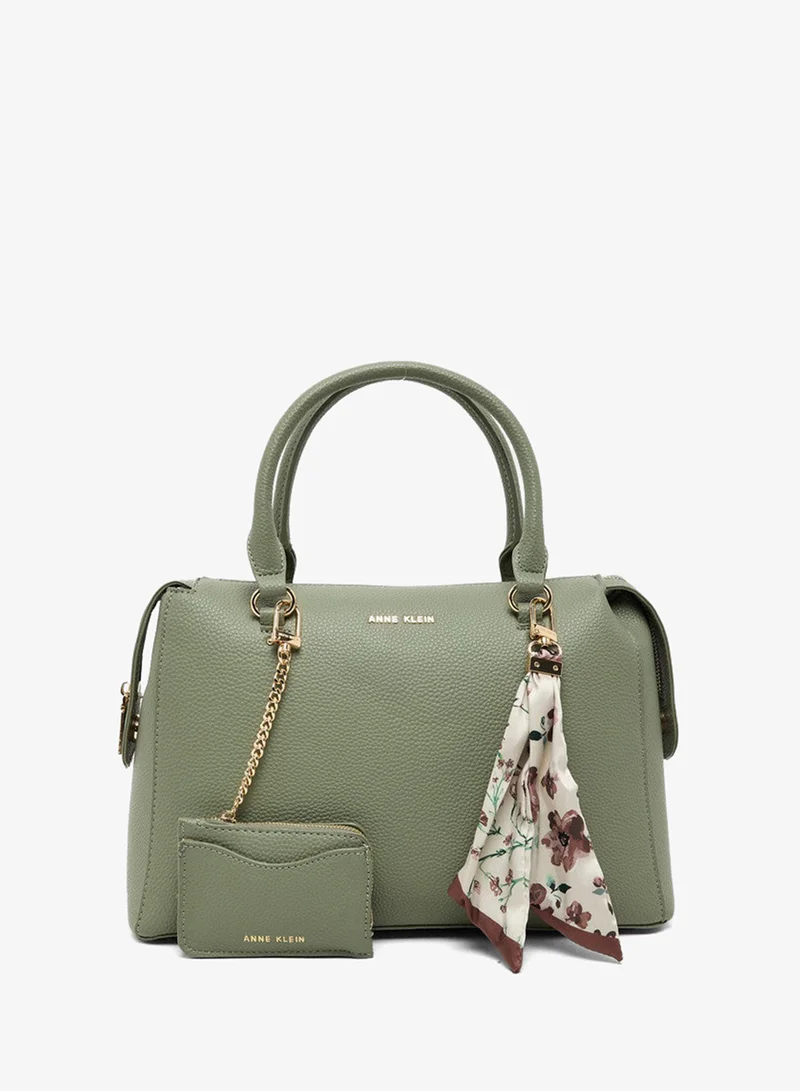 ان كلاين Anne Klein Akh3219B Green Women's Satchel Bag